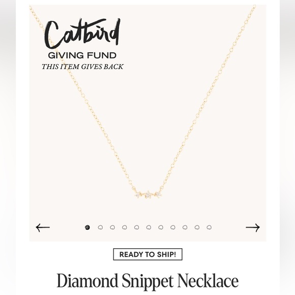 Catbird Jewelry - Catbird Snippet Diamond Necklace